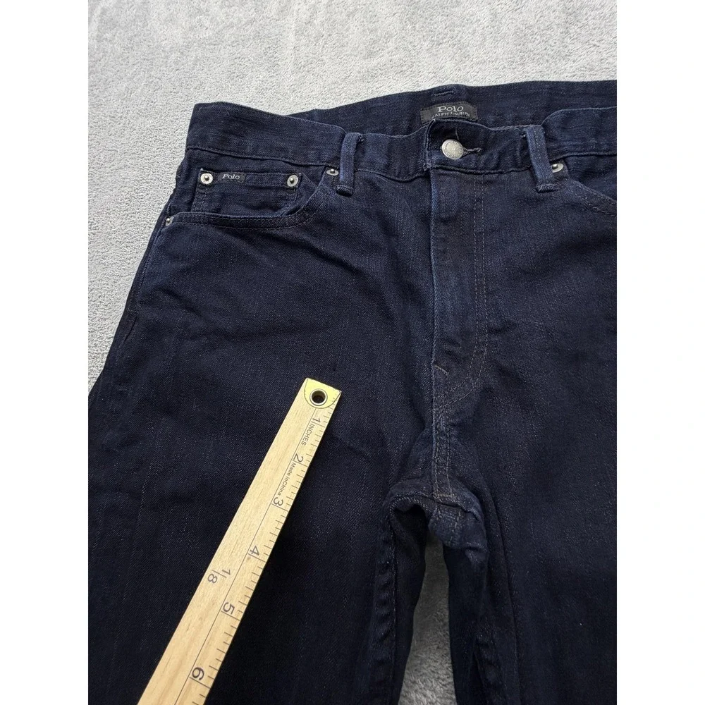 Polo Ralph Lauren Jeans Mens Measured‎ 34x29 Blue Slim Tapered Dark Wash